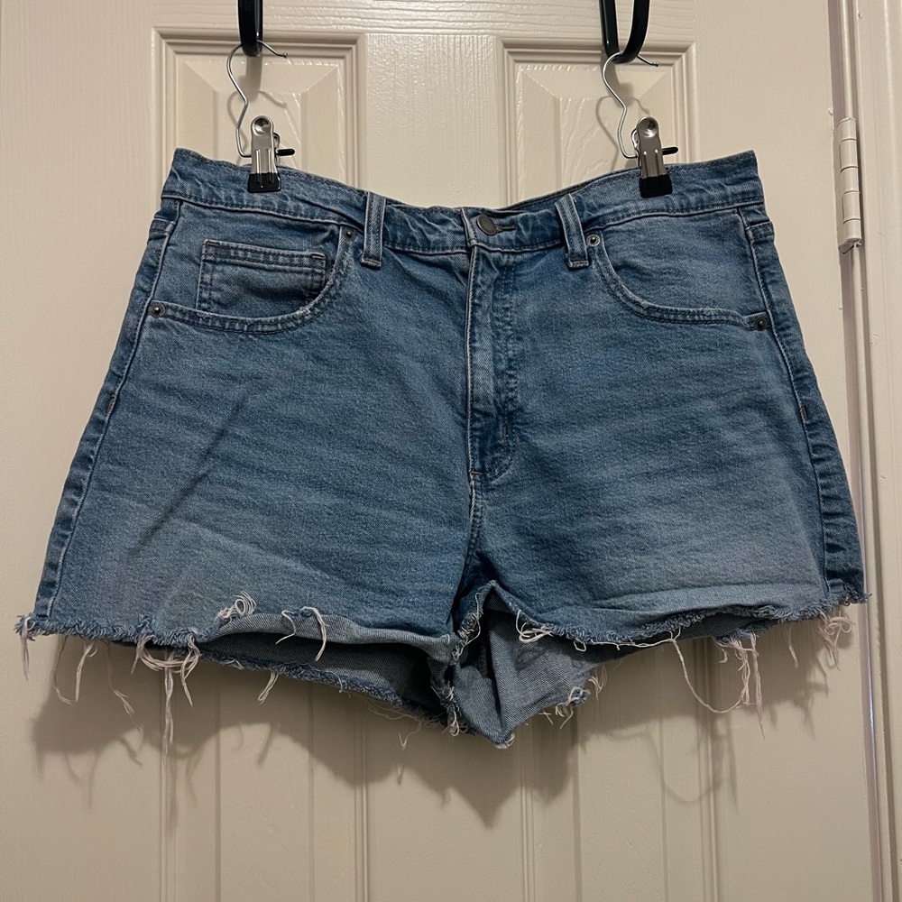 Universal Thread Light Blue High-Rise Denim Cutoff Shorts
